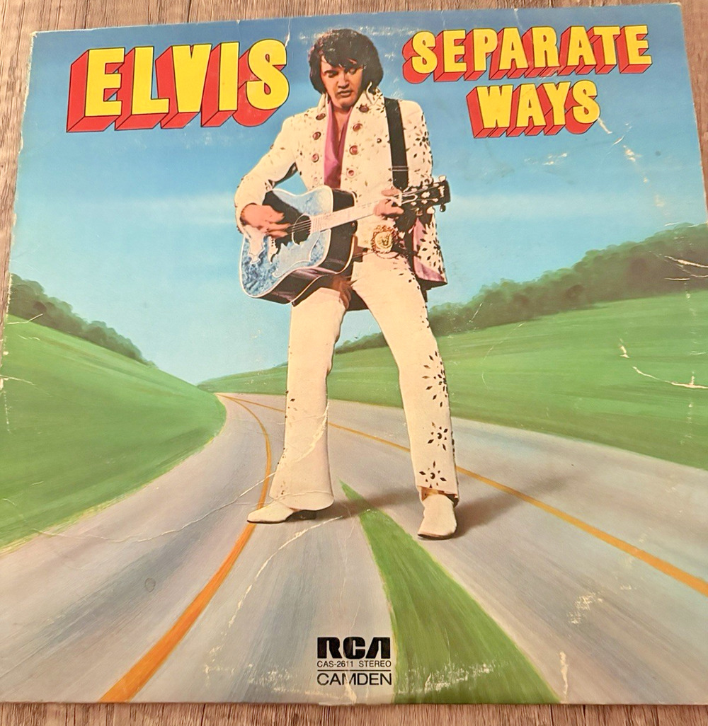 Early Elvis Presley ‎Elvis Separate Ways 1975 Vinyl LP Record Album Vintage 33